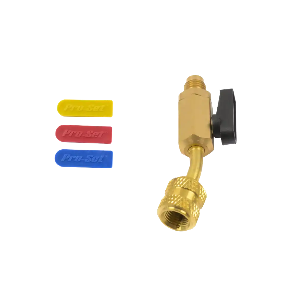 Pro-Set® BV410A adapter ball valve 1/4" SAE male x 5/16" SAE (1/2″-20)