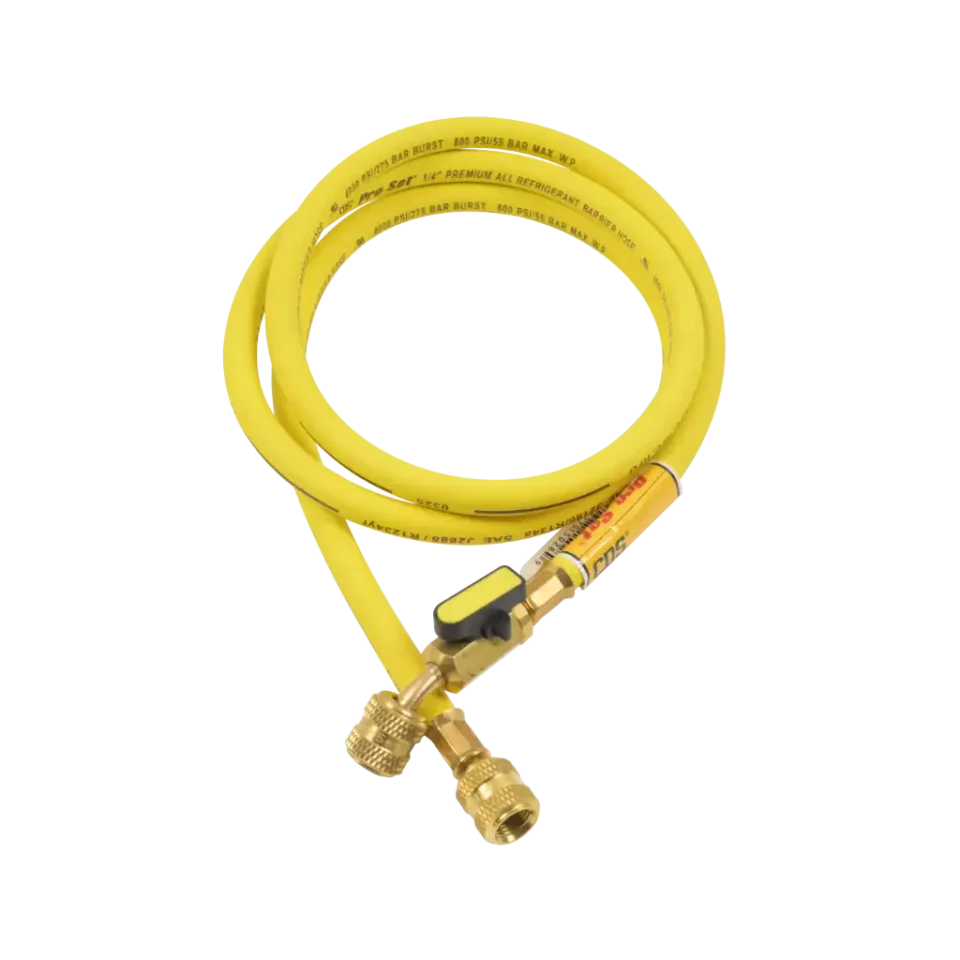 HPJYE Ball Valve Hose - CPS 5' 1/2" Yellow Hose with Ball Valve