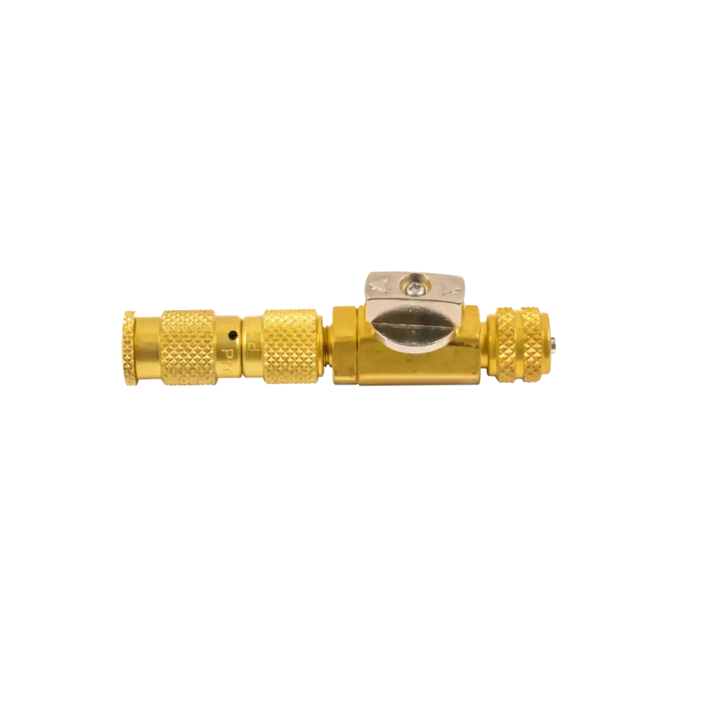 TLVC410A Mini split valve core tool for R-410A systems. Removes and installs cores without refrigerant loss. 5/16" F x 1/4" M, 800 PSI rated.